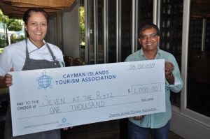 Seven at the Ritz-Carlton receive $1000 cash prize for “Cayman’s Favourite Restaurant”